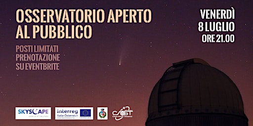 Apertura mensile al pubblico dell'Osservatorio di Talmassons, (luglio 2022)