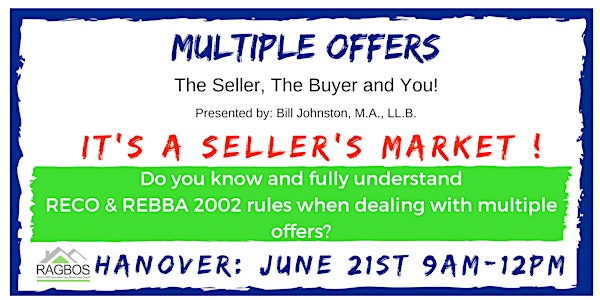 Multiple Offers in a Sellers Market with Bill Johnston HANOVER