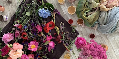 Bundle Dyeing Silk w/ Flowers & Plant Dyes: The Alaska Series @ GOLDIES AK