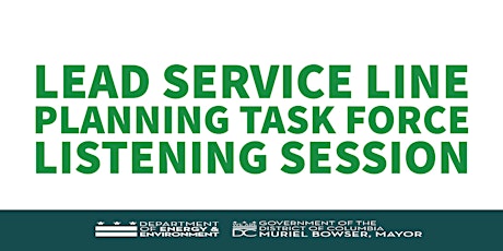 Lead Service Line Planning Task Force Listening Session tickets