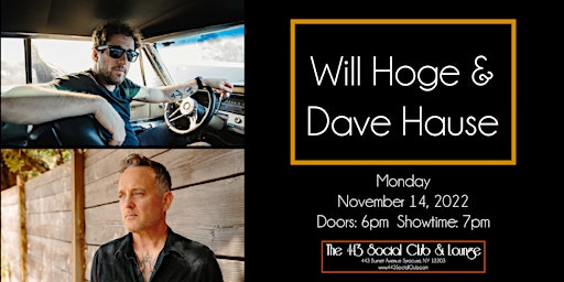 Will Hoge & Dave Hause at the 443
