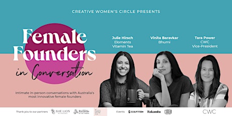 Female Founders: In-Conversation with  Australia's most innovative founders