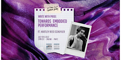 Write With Pride: Poetry Workshop ft. Hartley Reed Schuyler