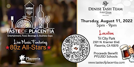 8th Annual Taste of Placentia tickets