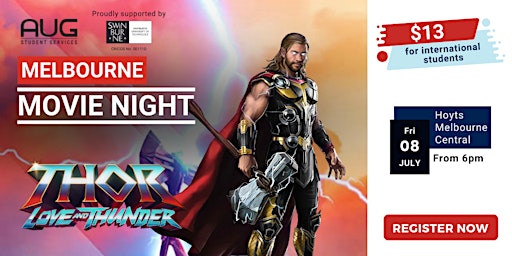 [AUG Melbourne] Melbourne Central Movie Night: Thor Love and Thunder