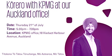 Kōrero with KPMG at our Auckland office!