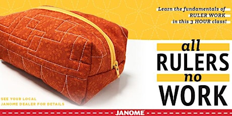 Janome Free Motion, Ruler Work, & Machine Embroidery 2-Day event