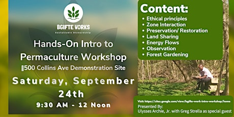 BGiftE Works Hands-On Intro to Permaculture Workshop tickets