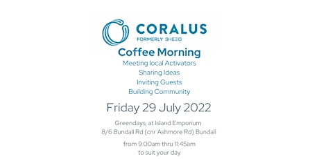 Coralus formerly SheEO Coffee Morning 29 July 2022 primary image
