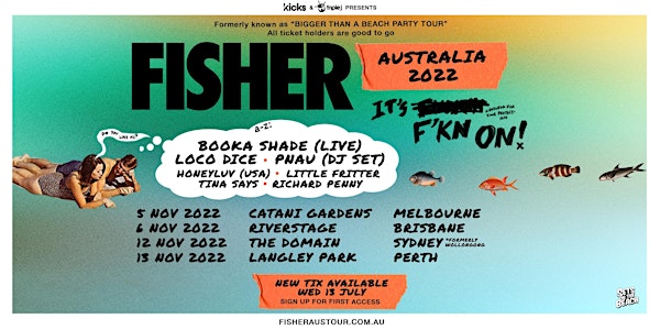 FISHER Australia Tour | Catani Gardens, St Kilda