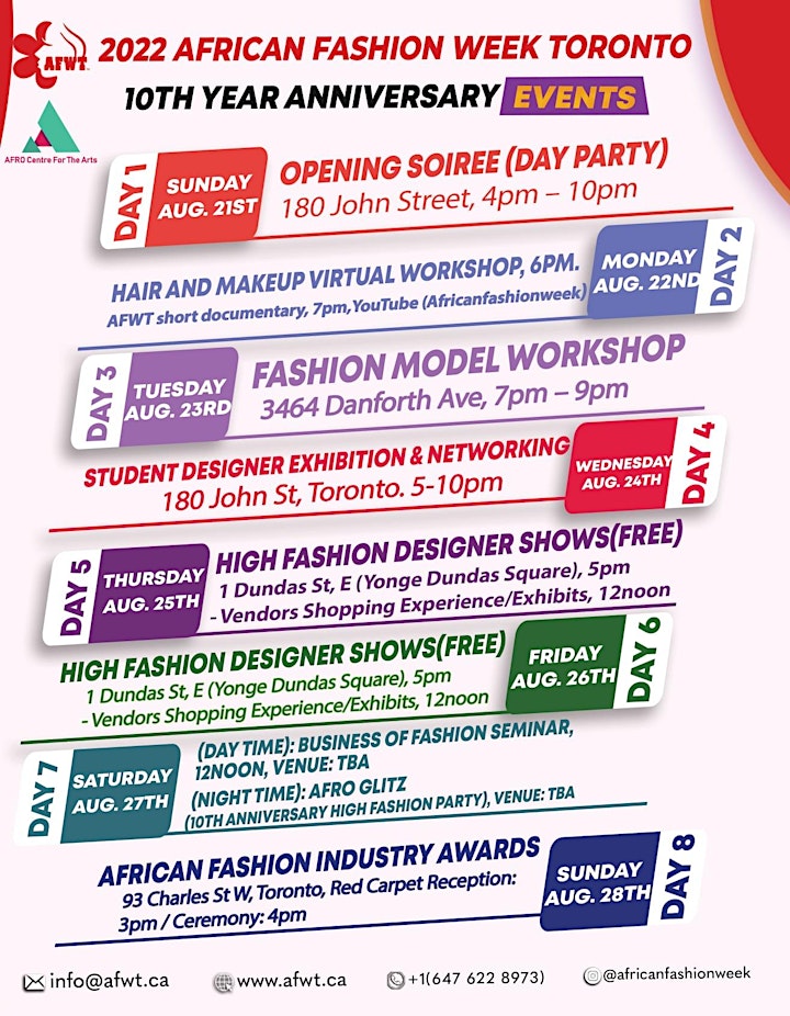African Fashion Week Toronto 2022: Student Designer Exhibition & Networking image