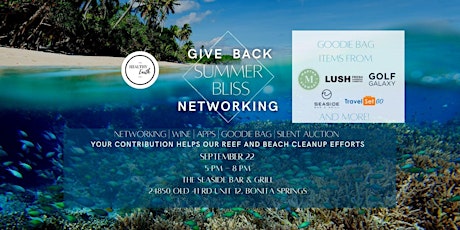 Give Back Summer Bliss Networking Event