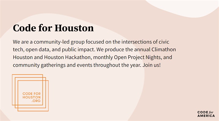 Project Feedback Session Ahead of Houston Hackathon  2022 image