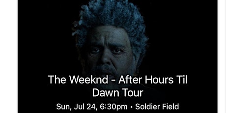 The Weekend-After hours til dawn tour