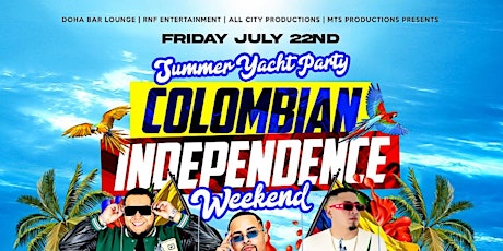 Colombian Independence Weekend Summer Yacht Party primary image