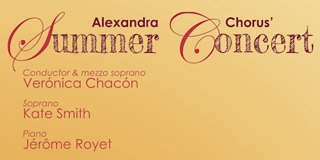 Alexandra Chorus' Summer Concert 2017 primary image