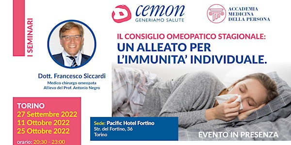 TORINO - IL CONSIGLIO OMEOPATICO STAGIONALE - Dott. FRANCESCO SICCARDI