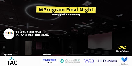 MProgram Final Night - Startup Pitch & Networking biglietti
