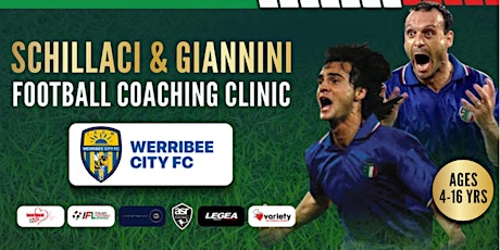 SCHILLACI-GIANNINI | FOOTBALL COACHING CLINIC @ WERRIBEE  CITY FC (5-8pm)
