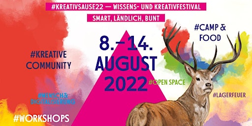 Kreativcamp 2022 Early Bird Ticket (limitierter Frühbuchrabatt)