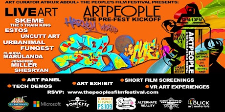 ARTPEOPLE: PRE-FEST ART KICKOFF @ THE 6TH ANNUAL PEOPLE'S FILM FESTIVAL primary image
