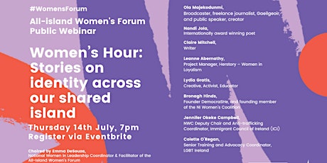 Women's Hour: Stories on Identity Across Our Shared Island tickets