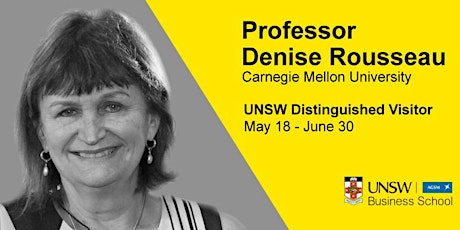Professor Denise Rousseau Seminar 3 primary image