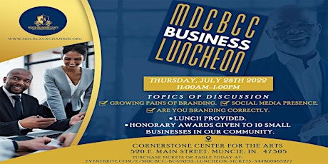 MDCBCC BUSINESS LUNCHEON tickets