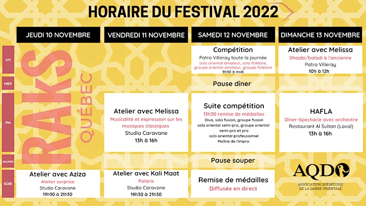 Image de Inscription compétition et Passes VIP Festival RAkS Québec 2022 à Montréal