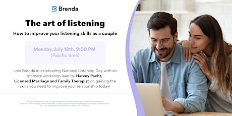 The Art of Listening- how to listen to your partner and increase intimacy tickets