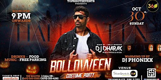 BOLLOWEEN |COSTUME PARTY WITH #1BOLLYWOOD DJ IN USA DJ DHARAK