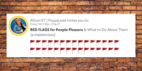 Red Flags for People-Pleasers & What To Do About Them tickets