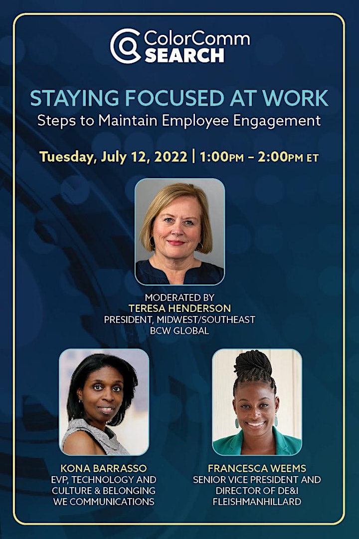 ColorComm Search Presents: Avoiding Distractions & Staying Focused at Work image