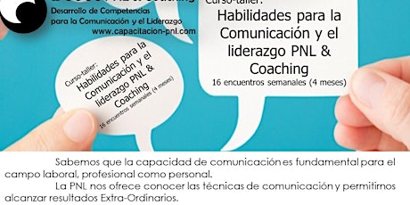 Imagen principal de Habilidades para la Comunicación y el Liderazgo Relacional PNL & Coaching
