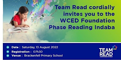 WCED Foundation Phase Reading Indaba