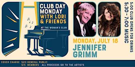 Club Day Monday with Lori & Friends:  Jennifer Grimm tickets