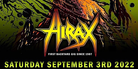 HIRAX First Backyard Gig Since 1987 in East Los Angeles tickets