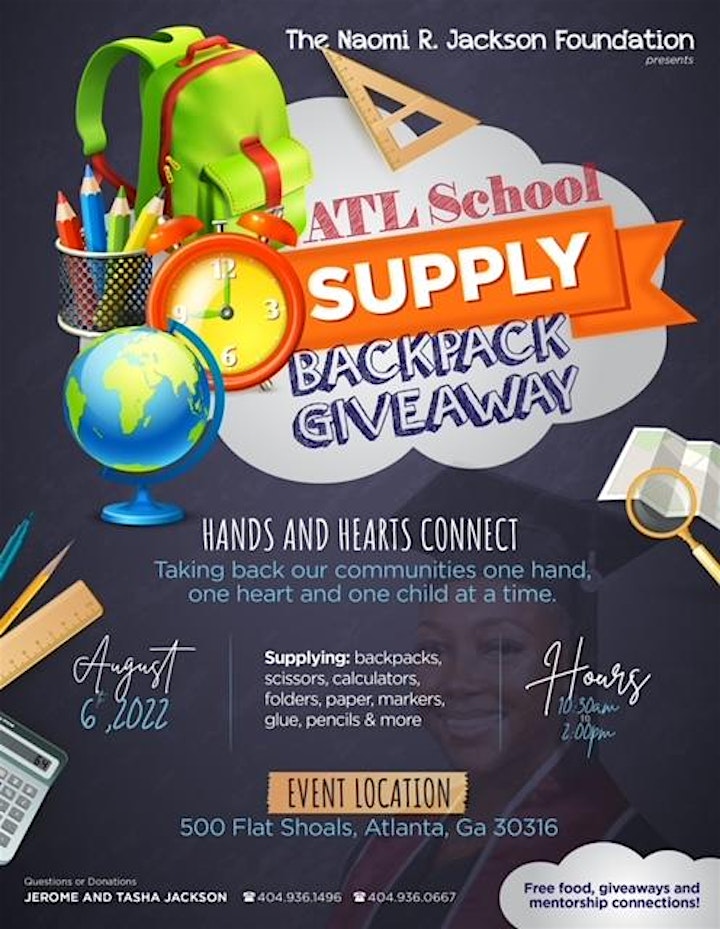 ATL Backpack & School Supply Giveaway Block Party image