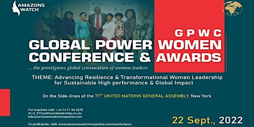 GLOBAL POWER WOMEN CONFERENCE & AWARDS - GPWCA NEW YORK 2022