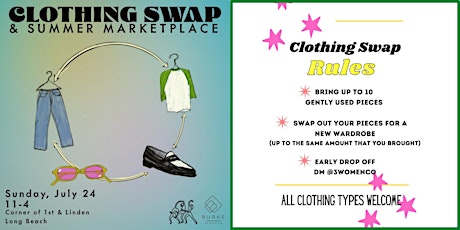 Clothing Swap & Summer Marketplace tickets