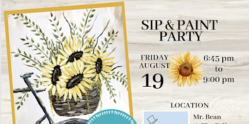 August Sip and Paint Party
