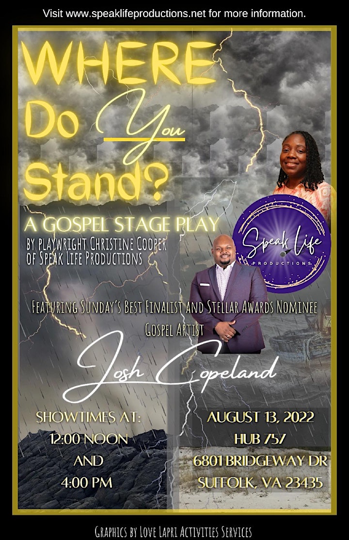 Where Do You Stand? Gospel Stage Play LIVE STREAM TICKET image