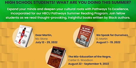 HBCU Pathways Program - Summer Reading (July - September)