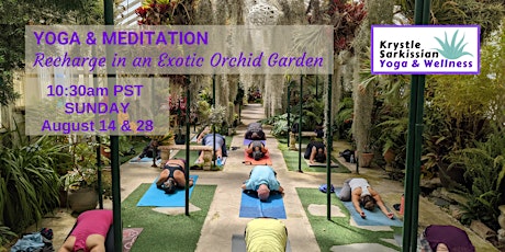 Yoga Recharge in an Exotic Orchid Garden (`8/14)