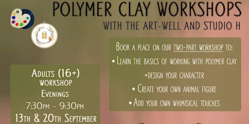 Adult Polymer Clay Workshops at Project 229 (Two-Part Workshop)