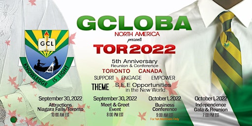 5TH Annual GCLOBA TOR2022 Independence Gala & Reunion Dinner