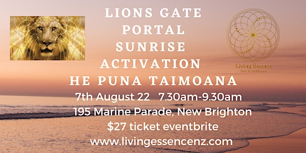 Lions Gate Portal Sunrise Activation at He Puna Taimoana Hot Pools 7.8.22