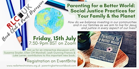 Imagen principal de RLC UK Book Club & Panel Discussion: Parenting for a Better World