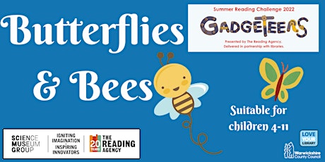 Butterflies & Bees (Summer Reading Challenge 2022)@ Rugby Library