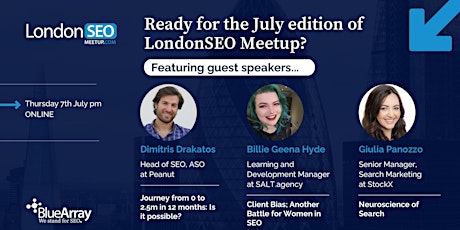 London SEO Meetup - Thursday 7th July [Online]